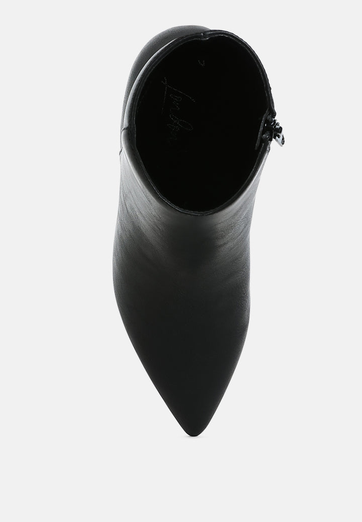 migelo faux leather ankle boots#color_black