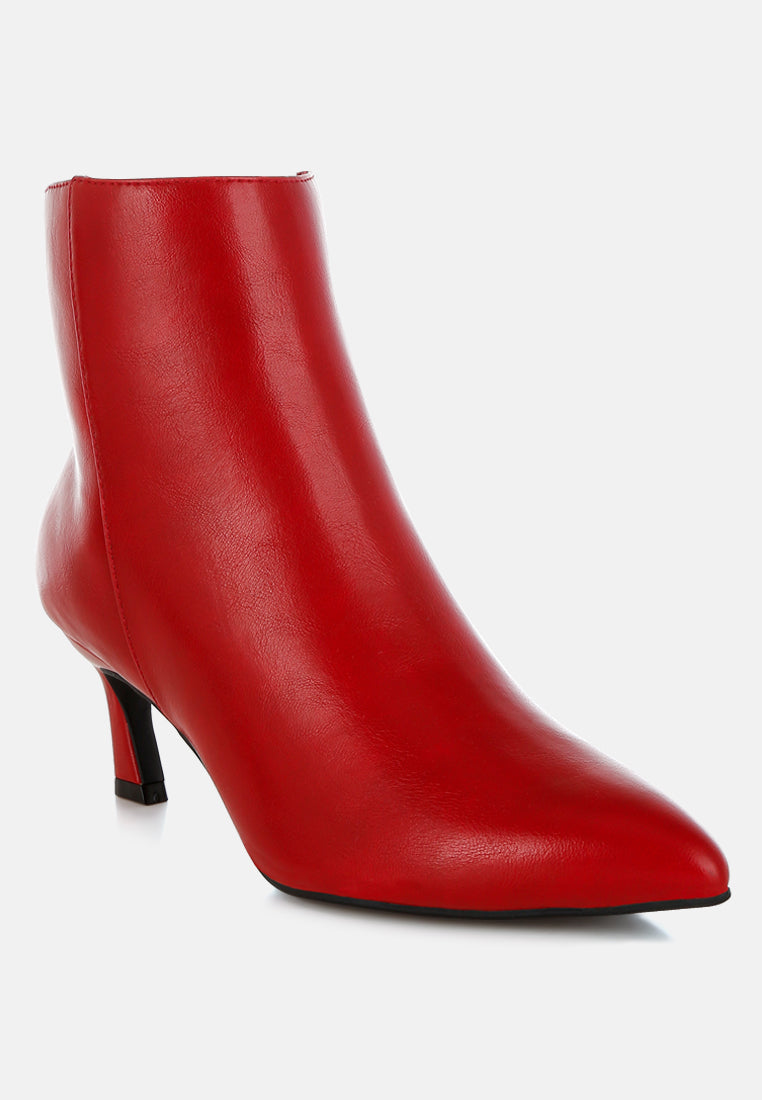 migelo faux leather ankle boots#color_red