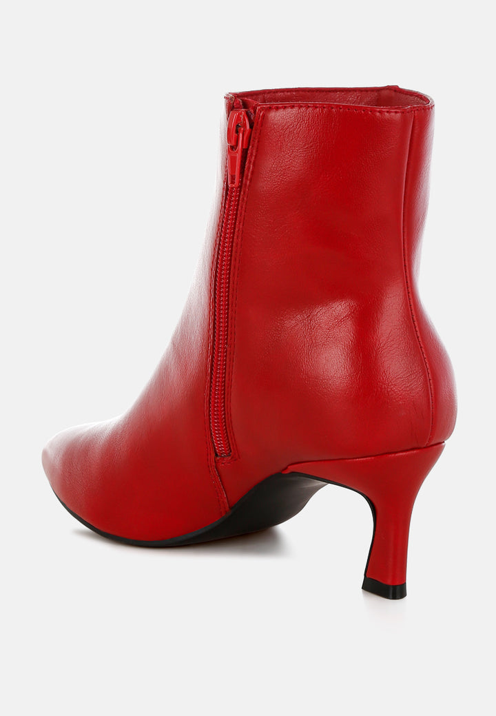 migelo faux leather ankle boots#color_red