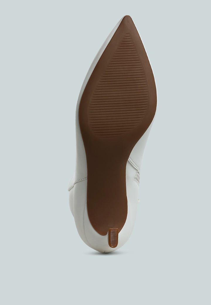 migelo faux leather ankle boots#color_white