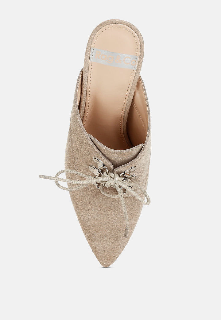 miladi suede stiletto mules#color_beige