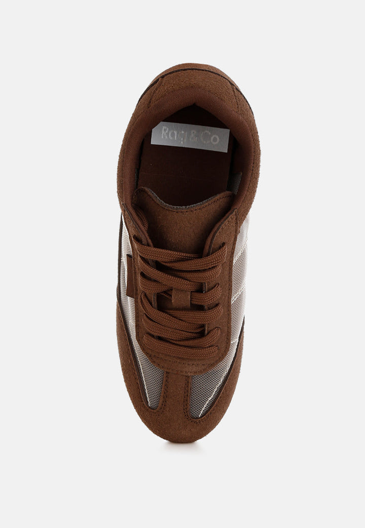 Zapatillas milon de microfibra y malla#color_brown