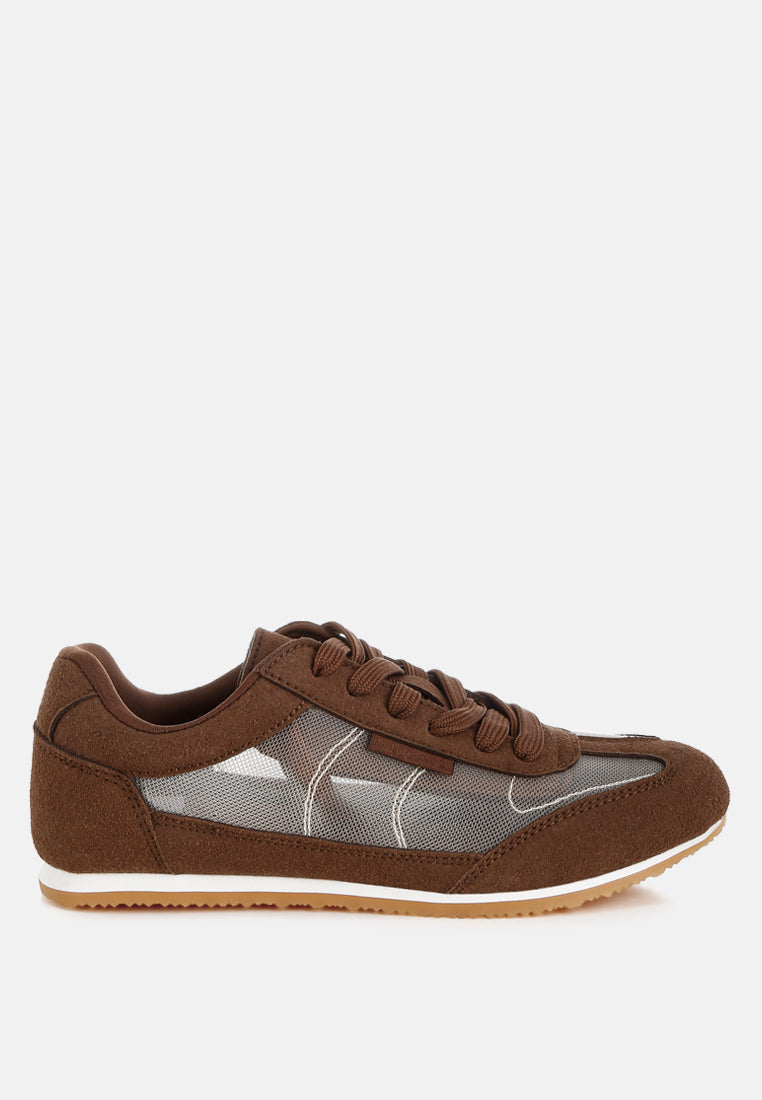 Zapatillas milon de microfibra y malla#color_brown