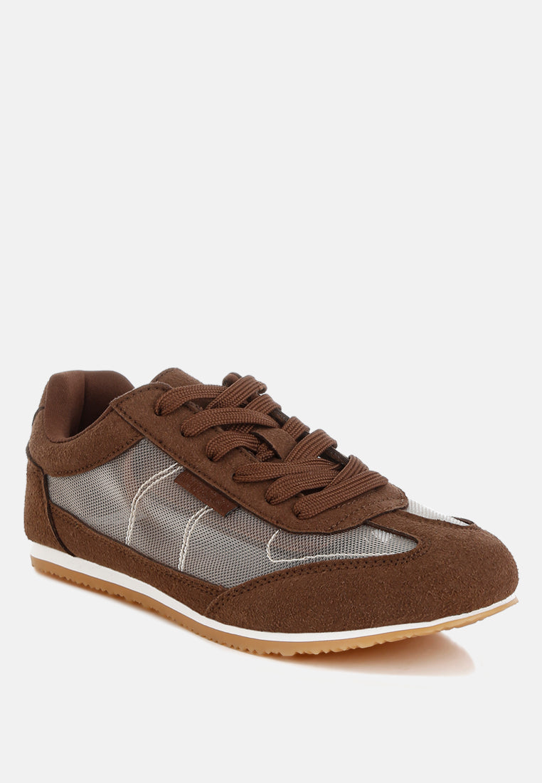 Zapatillas milon de microfibra y malla#color_brown