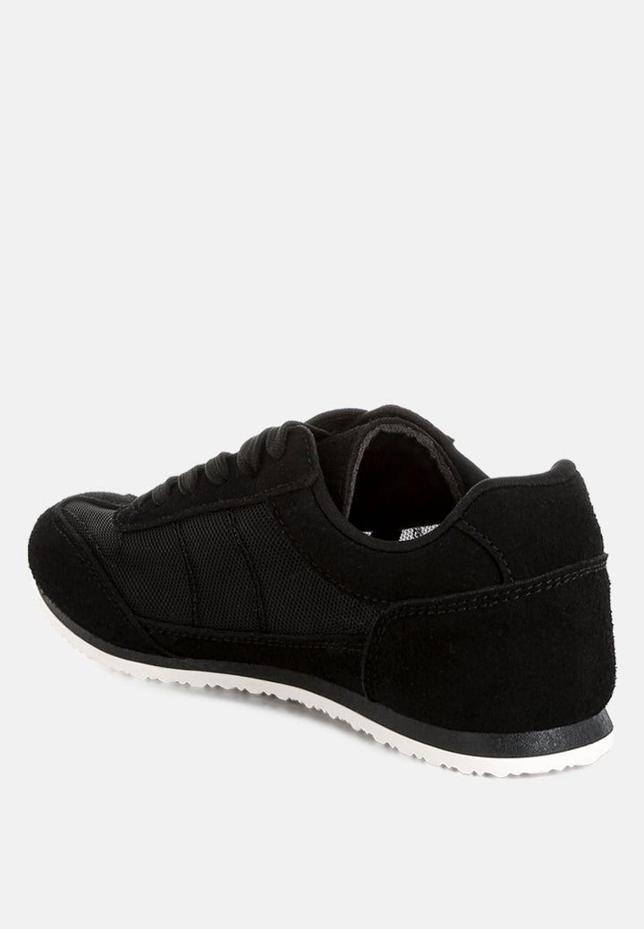 Zapatillas milon de microfibra y malla#color_negro