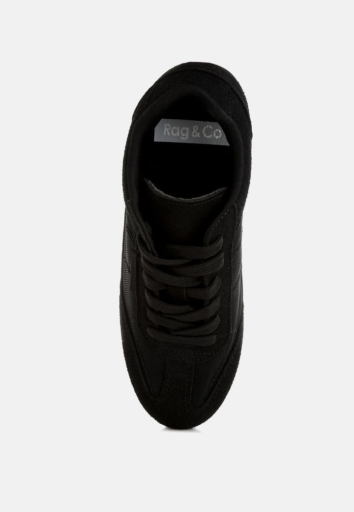 Zapatillas milon de microfibra y malla#color_negro