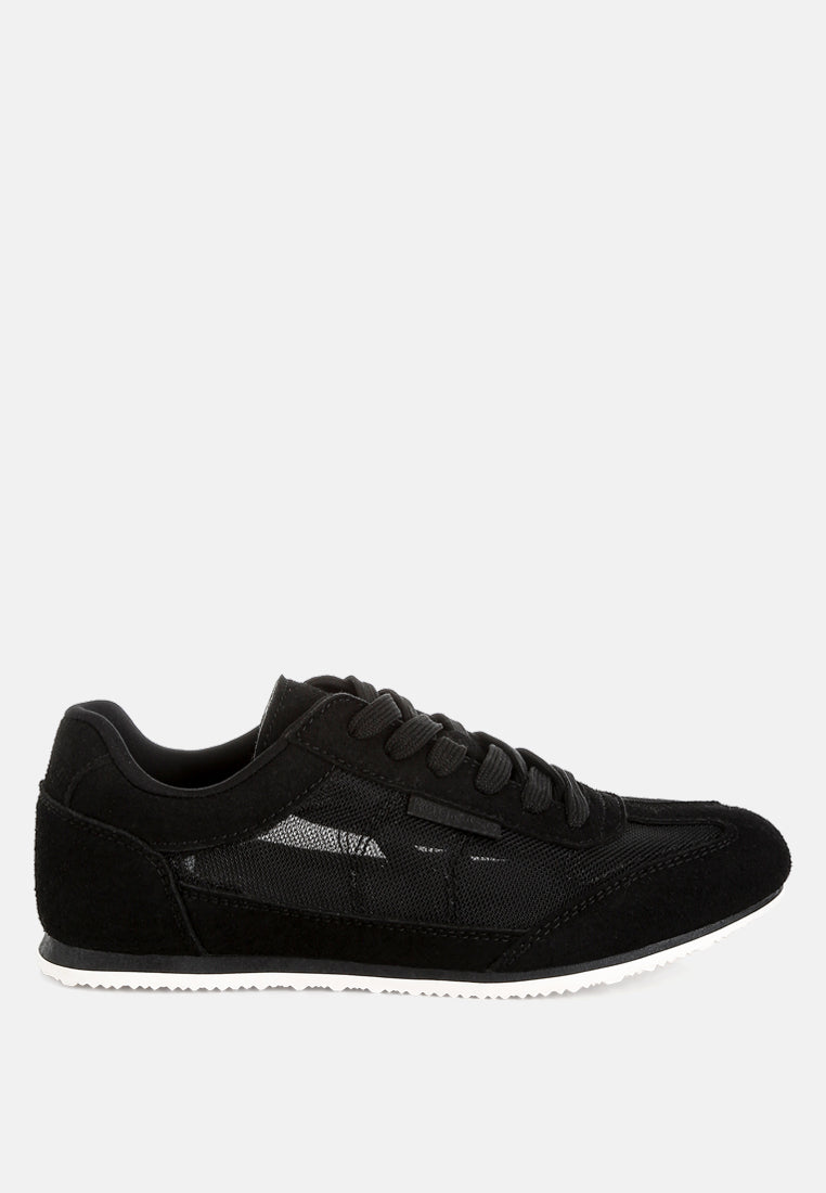 Zapatillas milon de microfibra y malla#color_negro