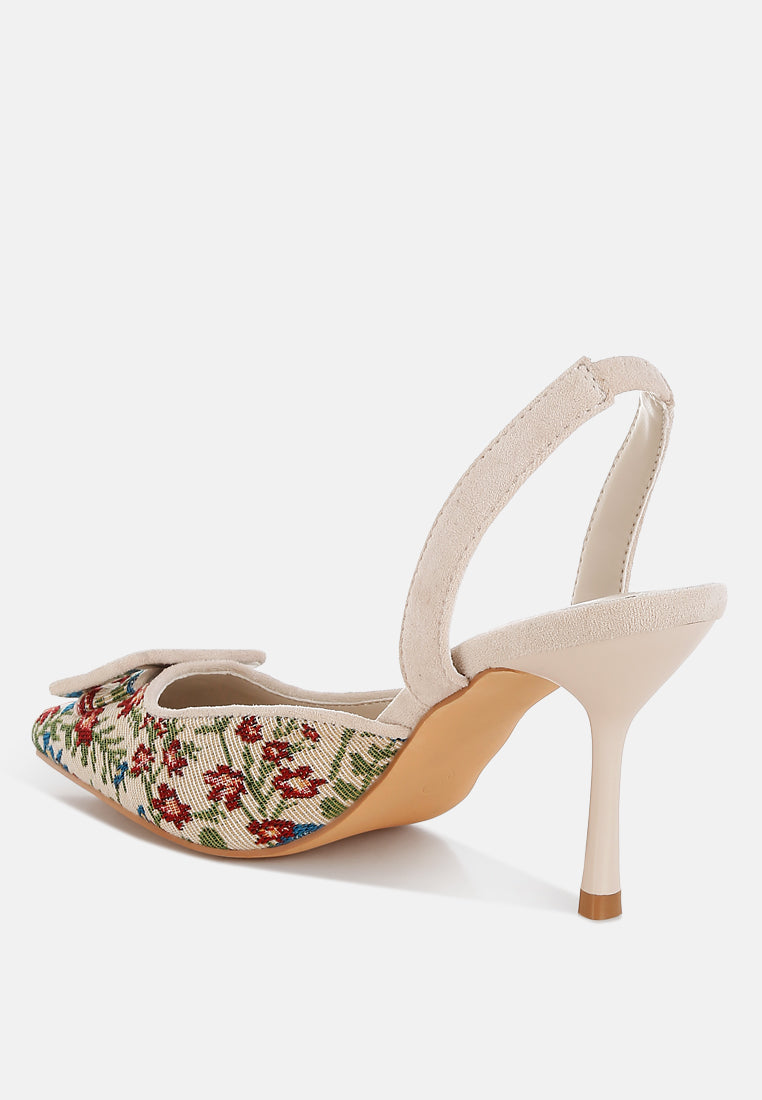 miraya embroidered buckle detail stiletto heels#color_beige