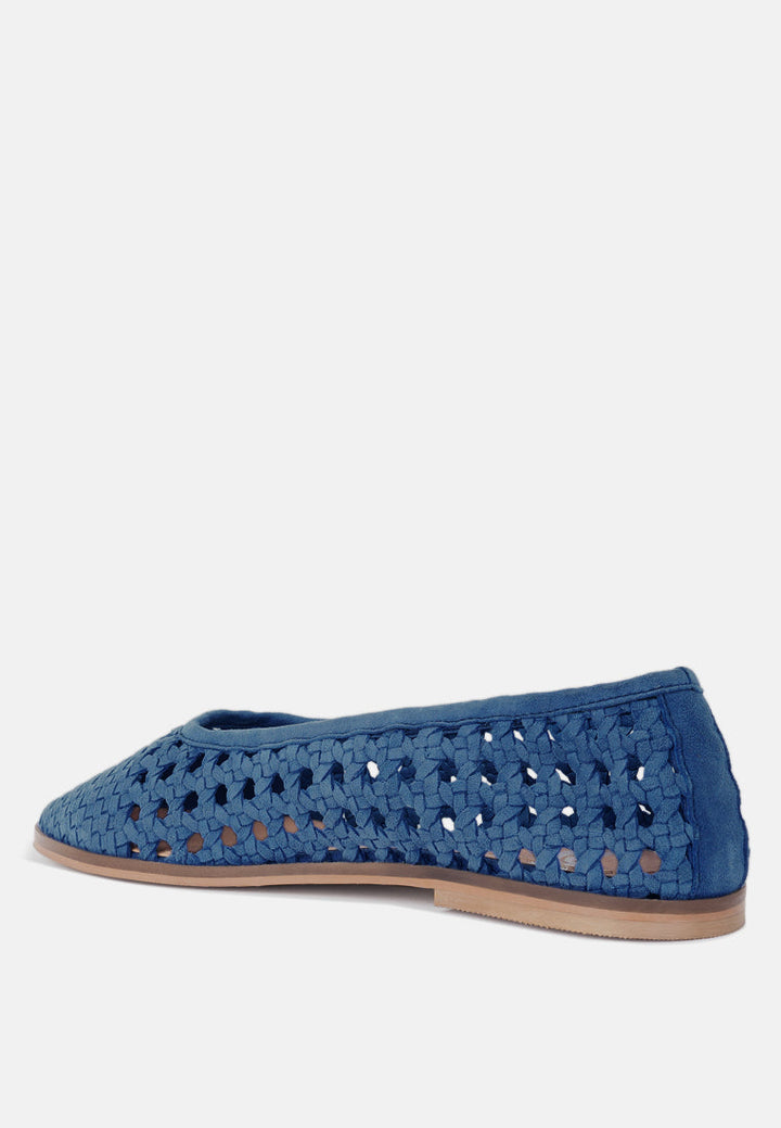 Zapatos planos de piel de ante suave hechos a mano miyako#color_blue