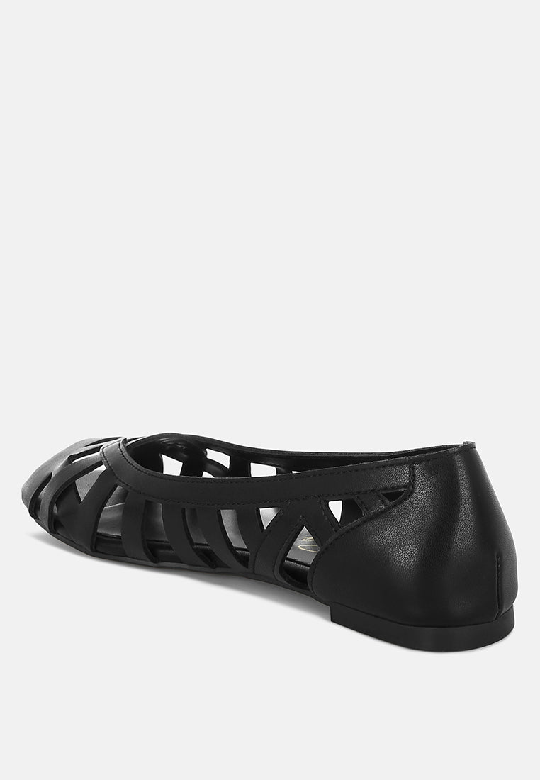 moira woven peep toe flats#color_black