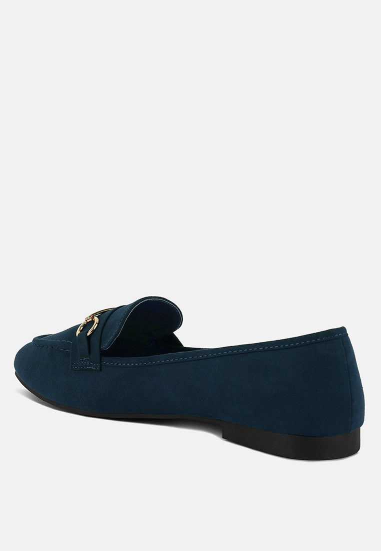 mon bebe formal bit loafers#color_navy