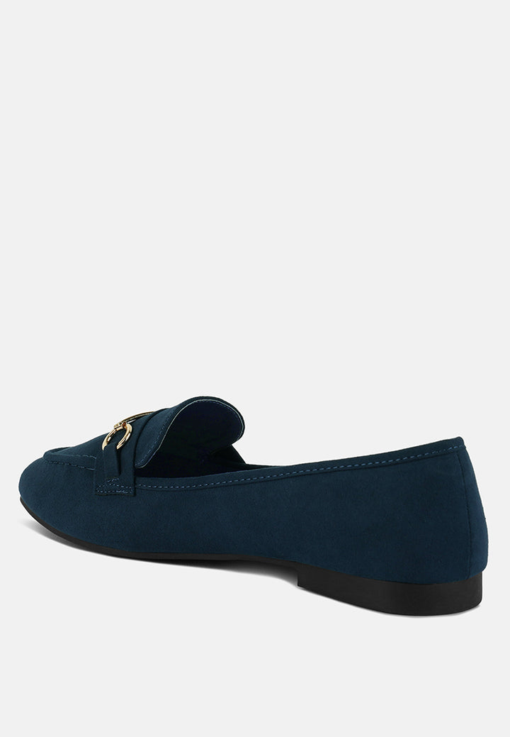 mon bebe formal bit loafers#color_navy