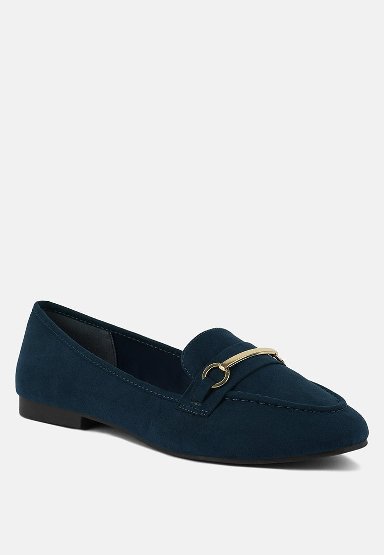 mon bebe formal bit loafers#color_navy