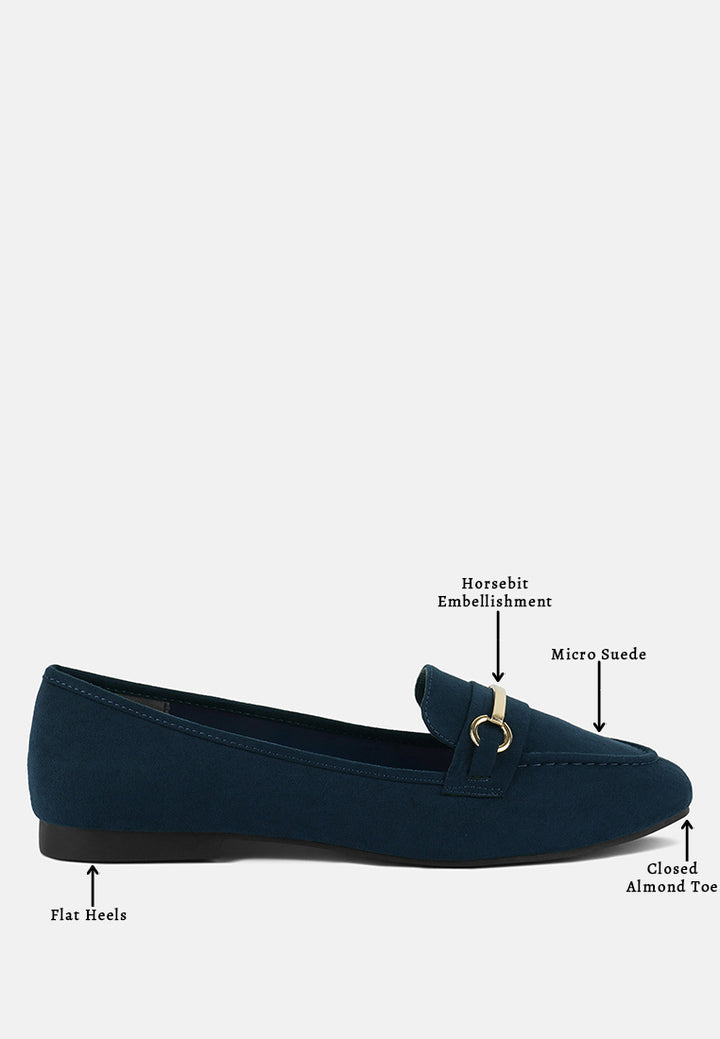 mon bebe formal bit loafers#color_navy