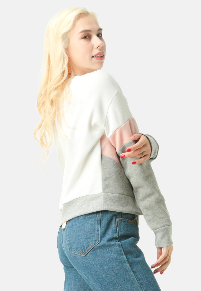 monotone colour block sweatshirt#color_white