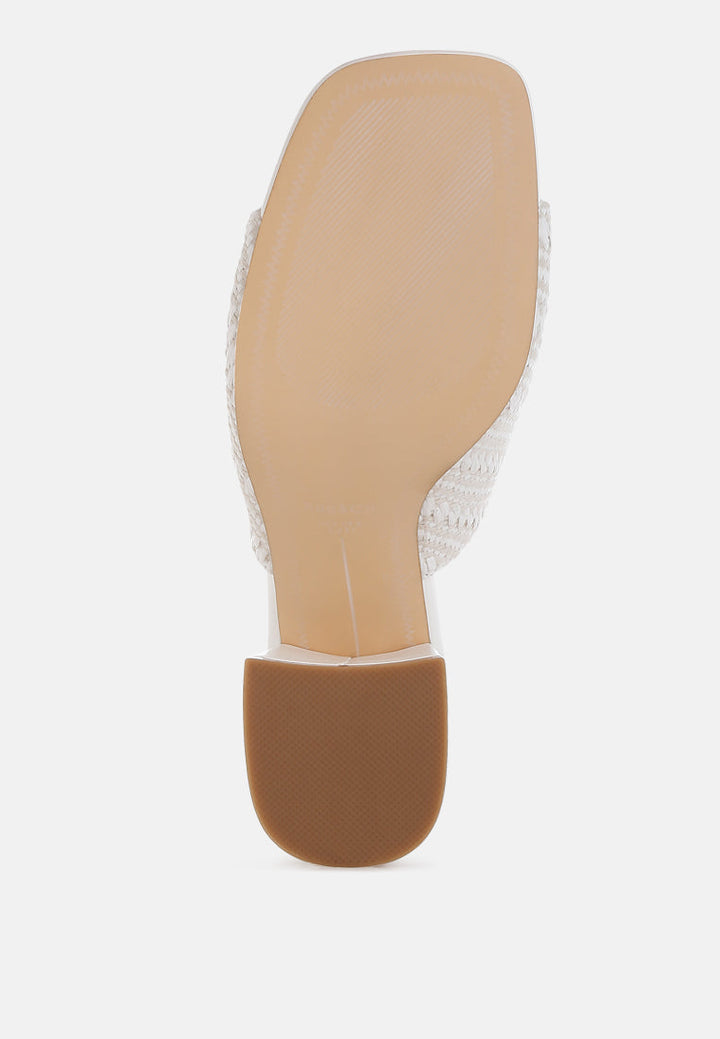 morgana woven raffia slip ons#color_white