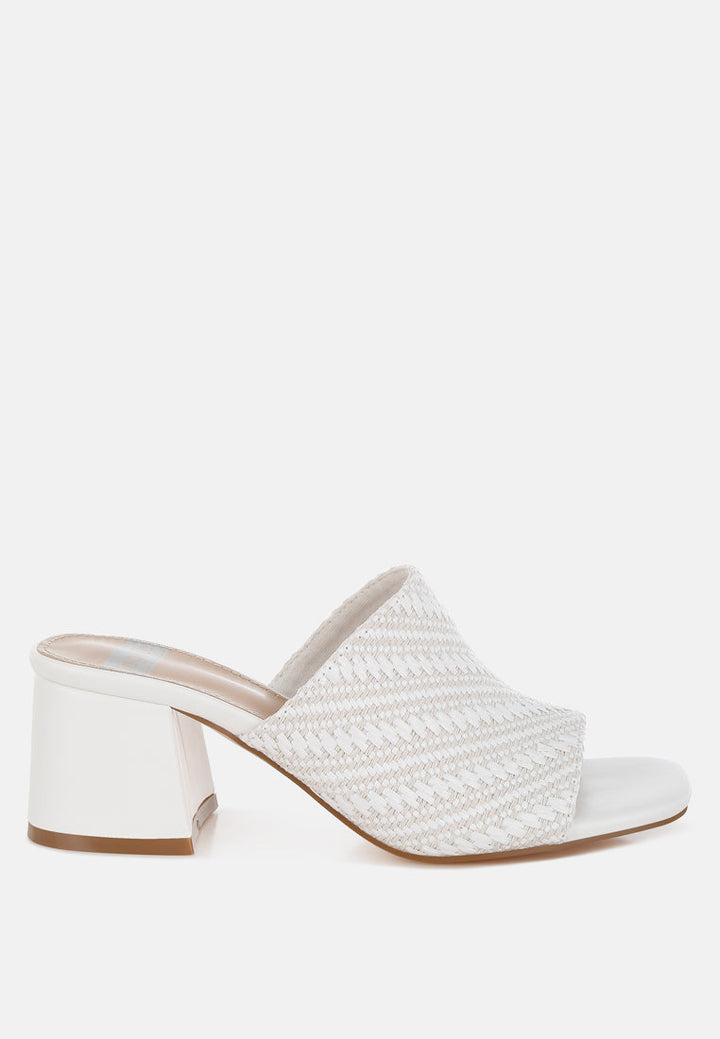 morgana woven raffia slip ons#color_white