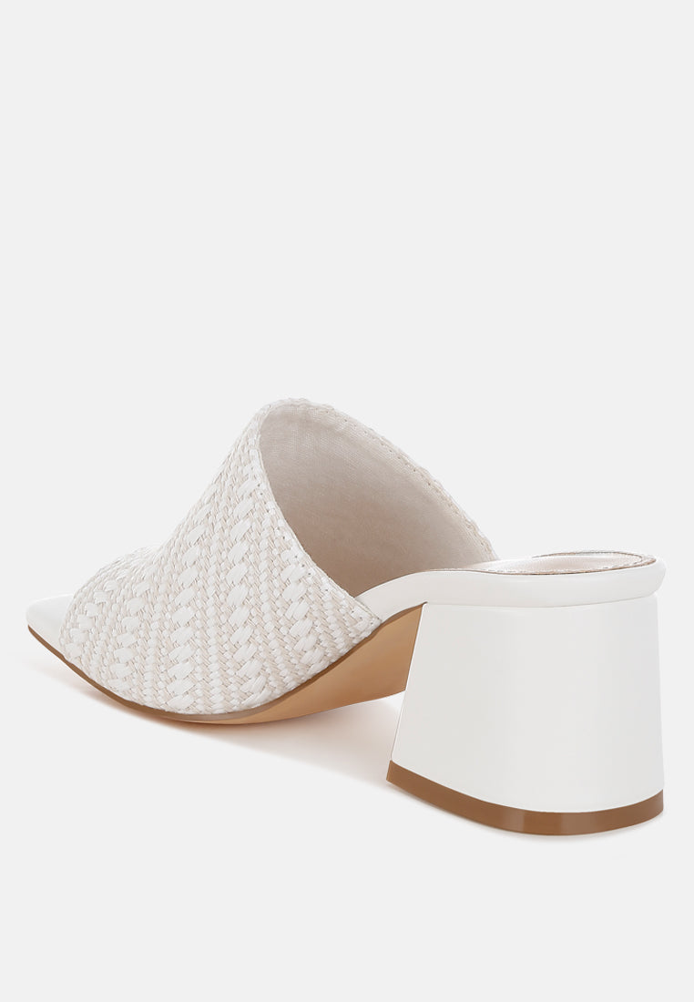 morgana woven raffia slip ons#color_white