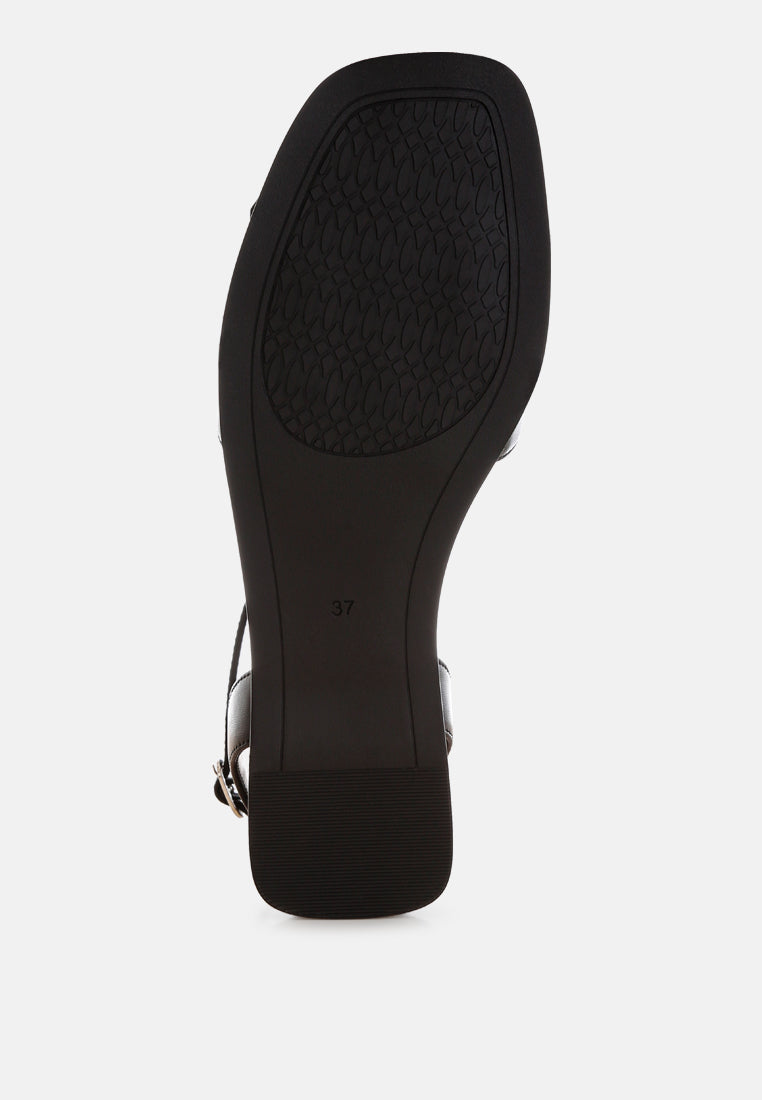 morgine beaded flat sandals#color_black-smooth