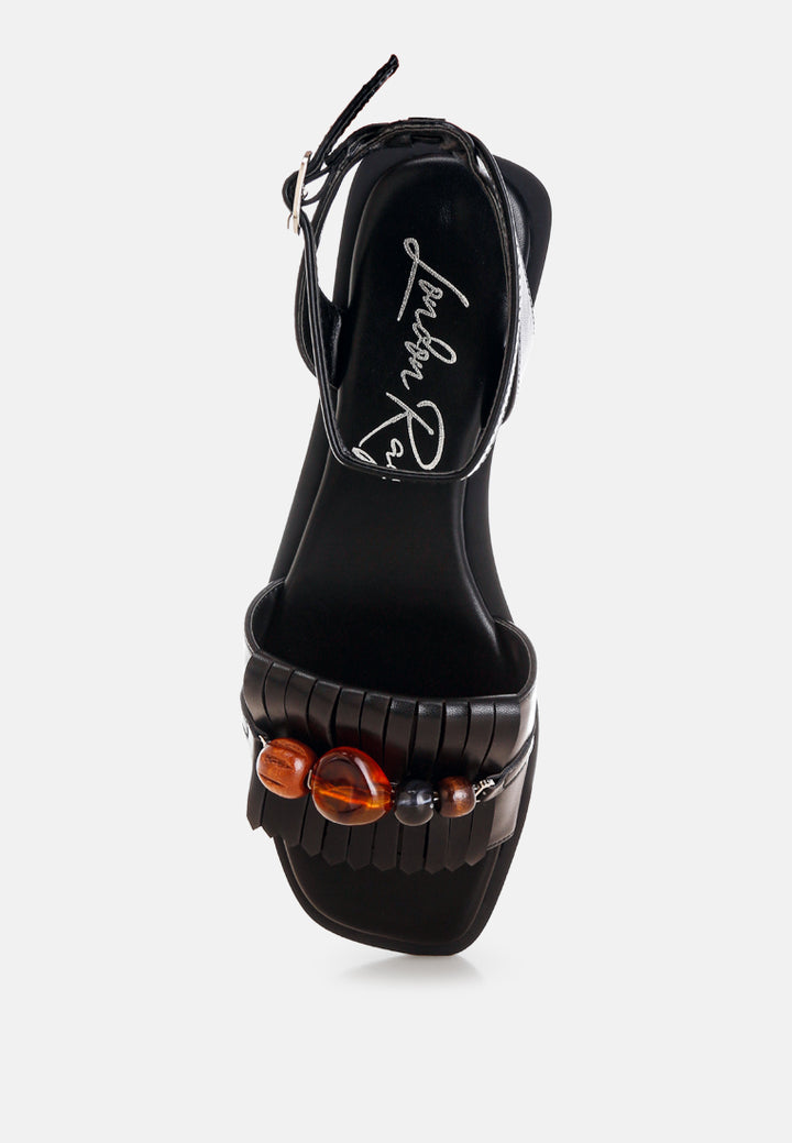 morgine beaded flat sandals#color_black-smooth