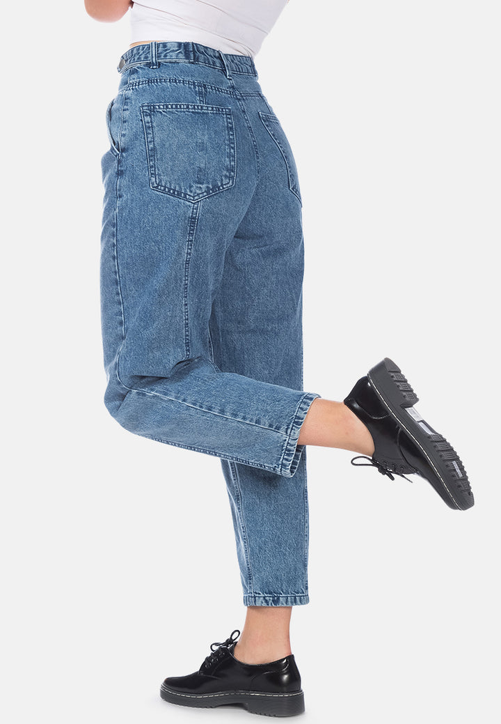 multi panel washed mom jeans#color_mid-blue
