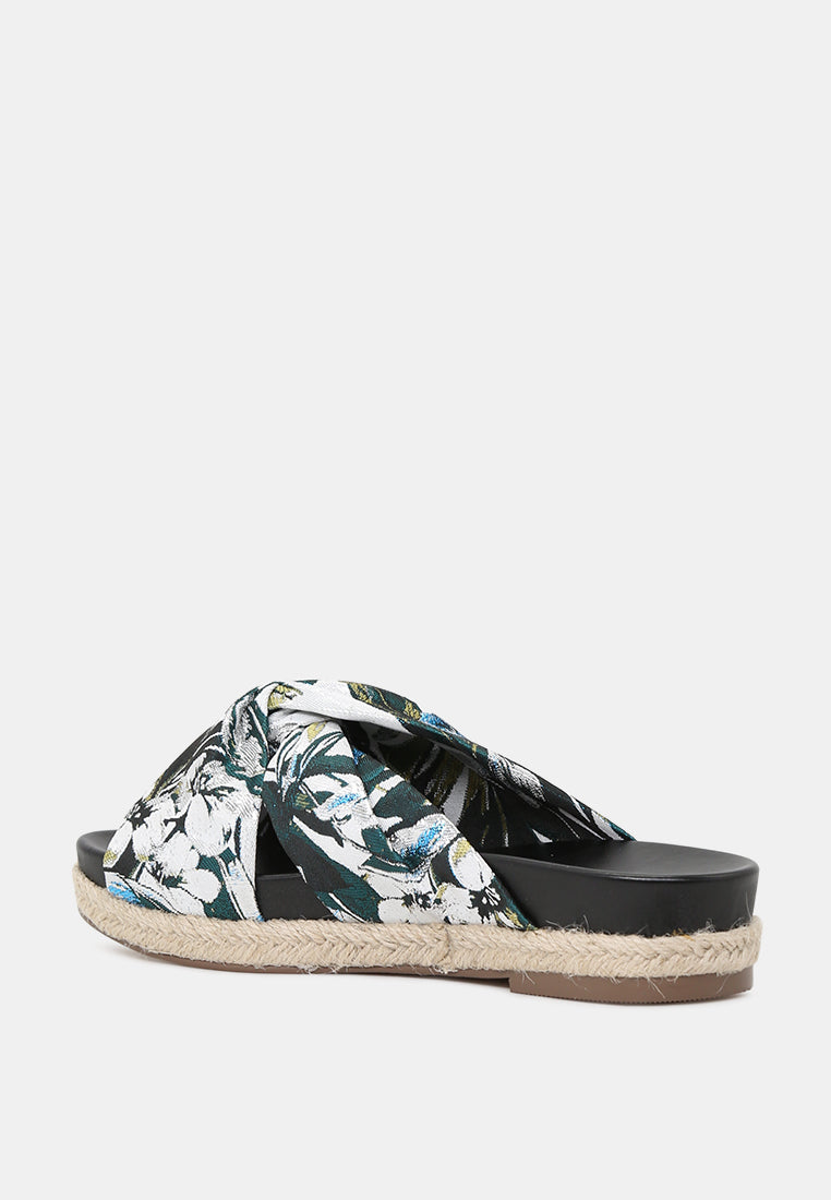 jaycee espadrille platform criss cross strap sandals#color_multi