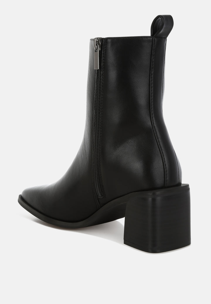 square toe faux leather boots by ruw#color_black