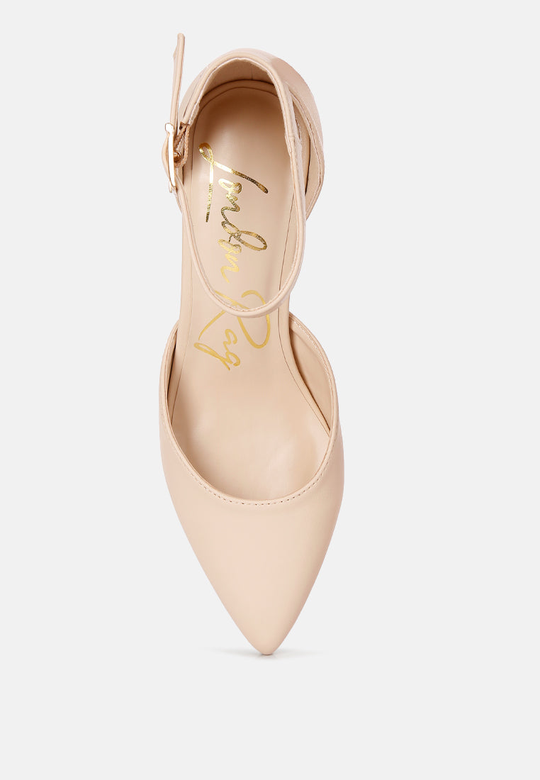 faux leather metallic accent heeled sandals by mode#color_beige