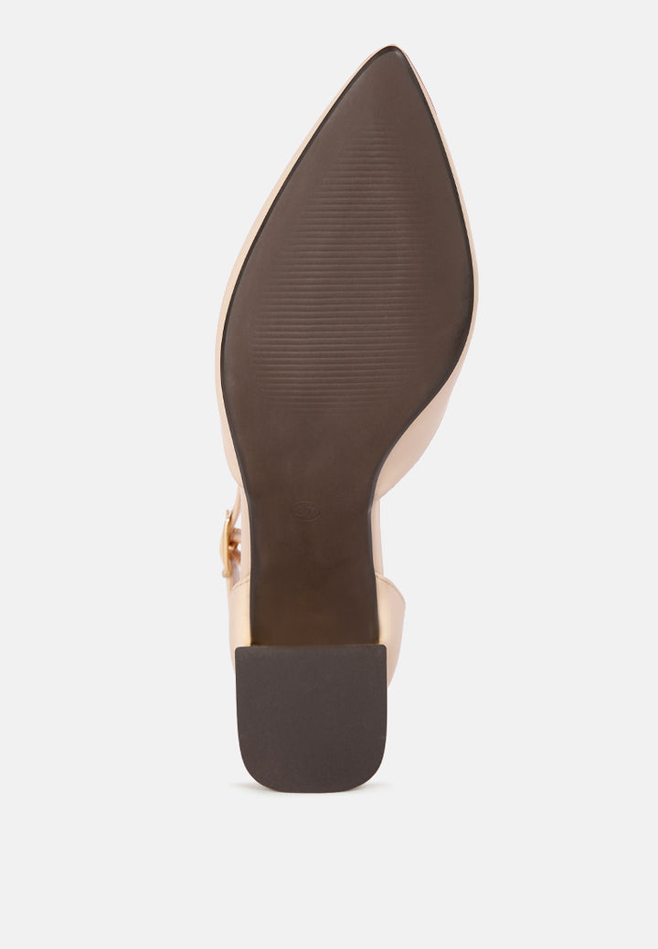 faux leather metallic accent heeled sandals by mode#color_beige