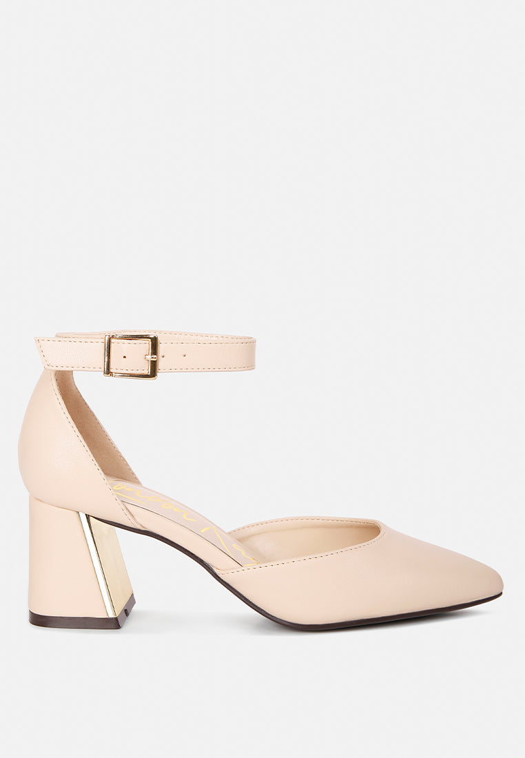 faux leather metallic accent heeled sandals by mode#color_beige