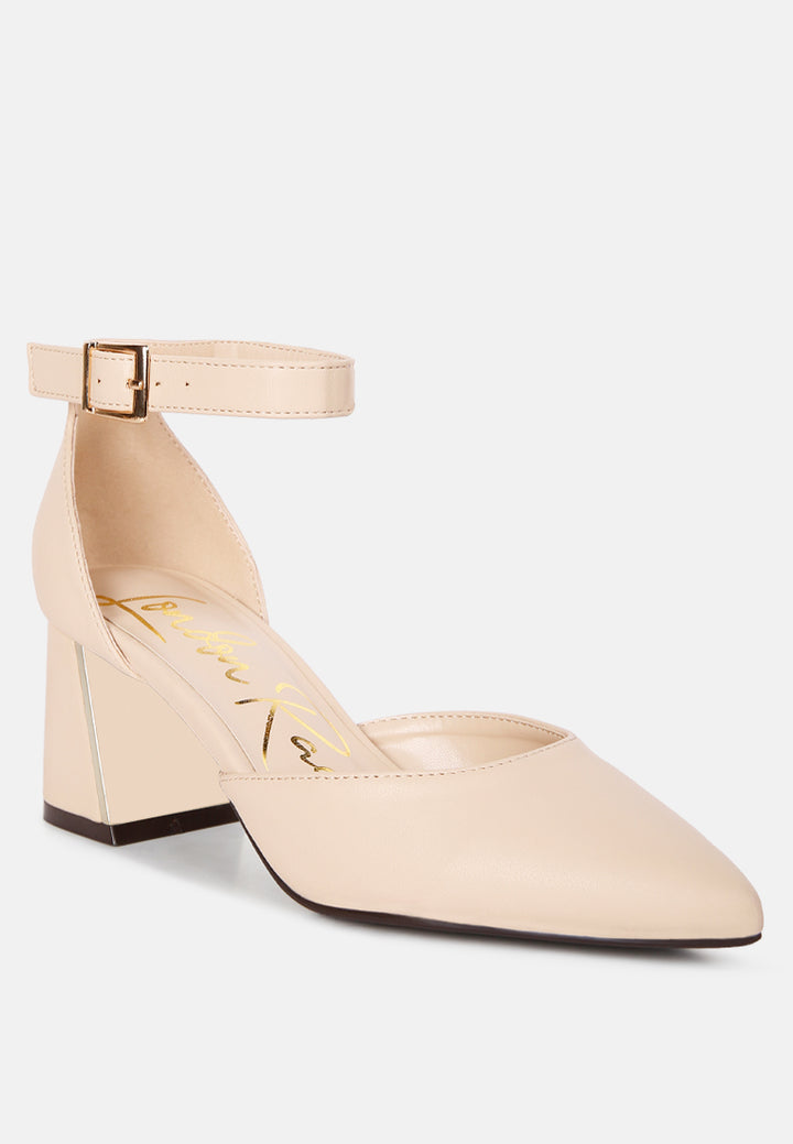 myla faux leather metallic sling heeled sandals#color_beige