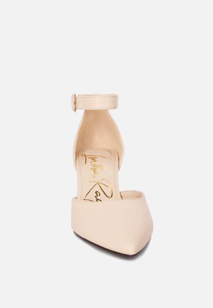 faux leather metallic accent heeled sandals by mode#color_beige