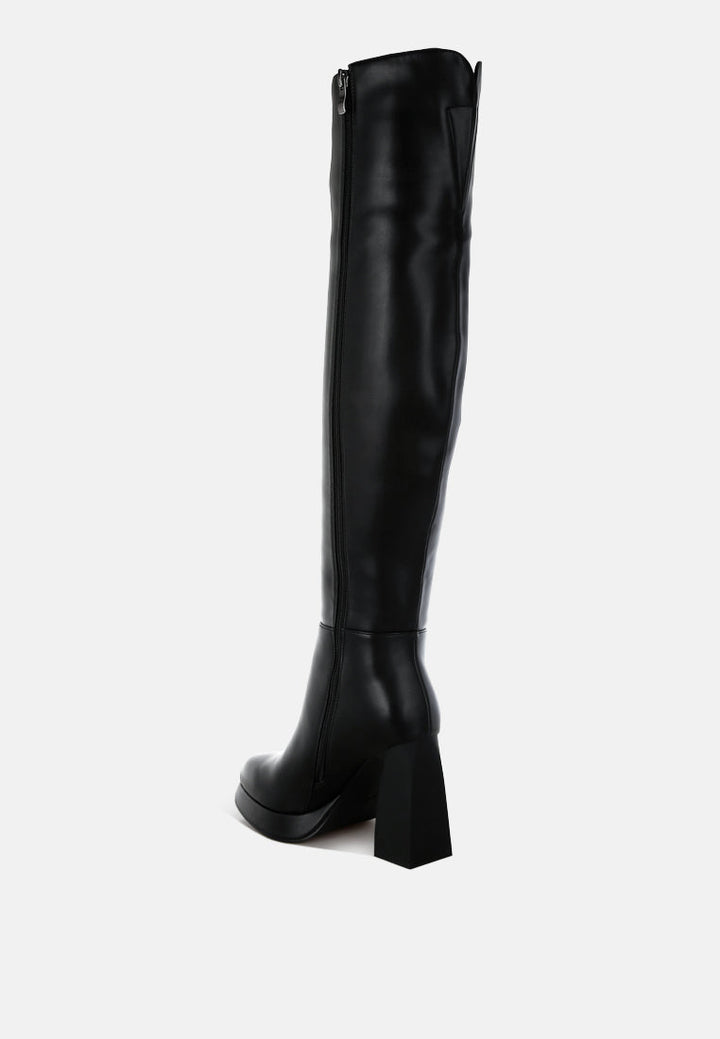 nenana faux leather knee-high boots#color_black