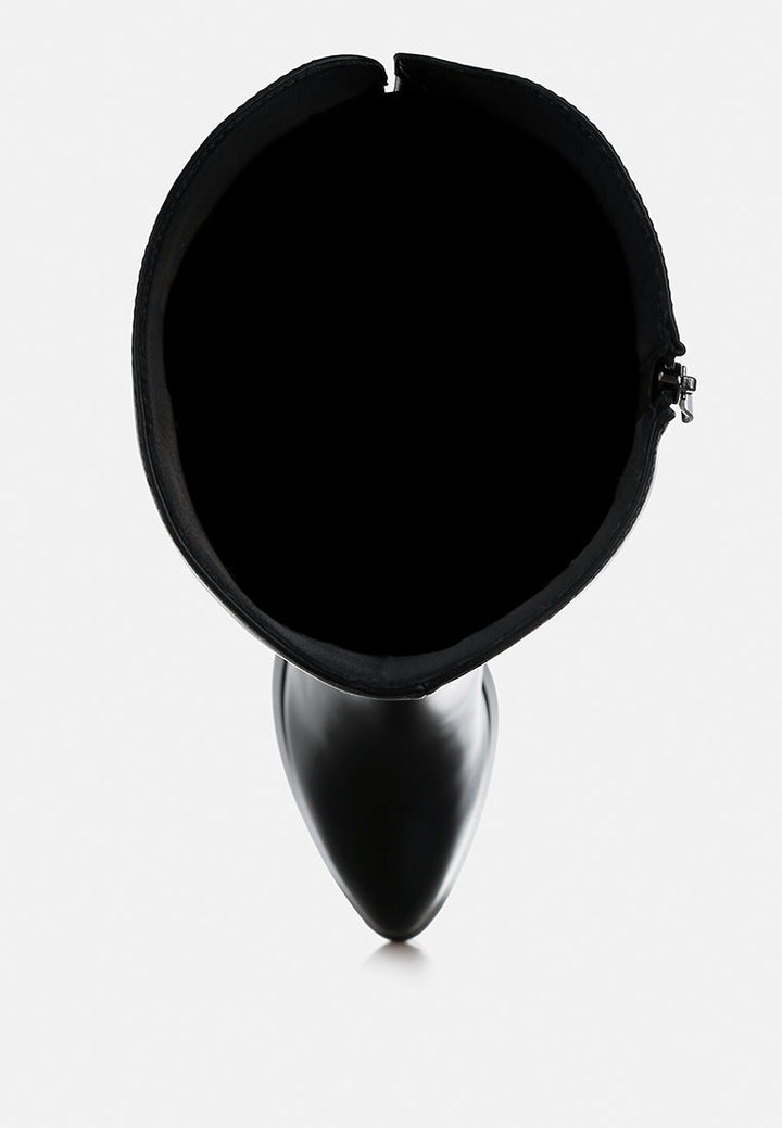 nenana faux leather knee-high boots#color_black