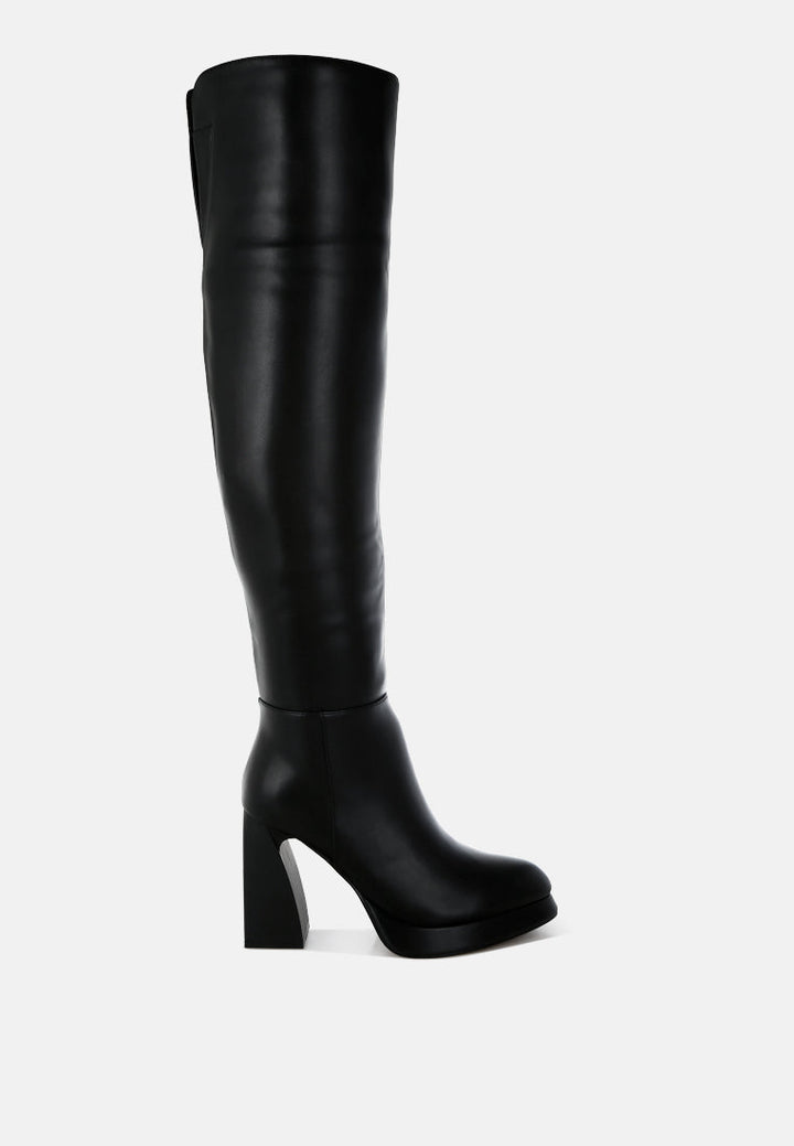 nenana faux leather knee-high boots#color_black