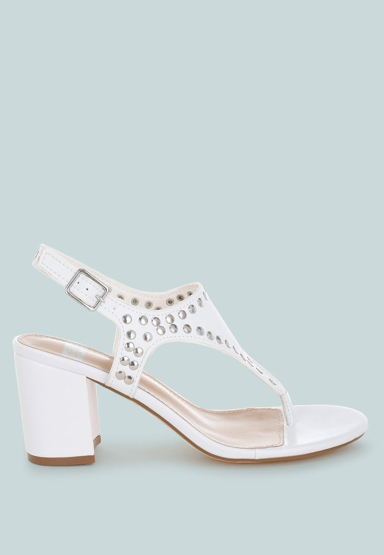 nerina studded genuine leather sandals#color_white
