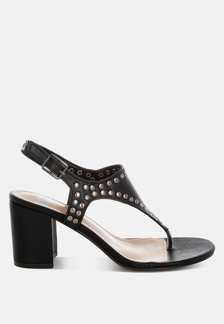 nerina studded genuine leather sandals#color_black
