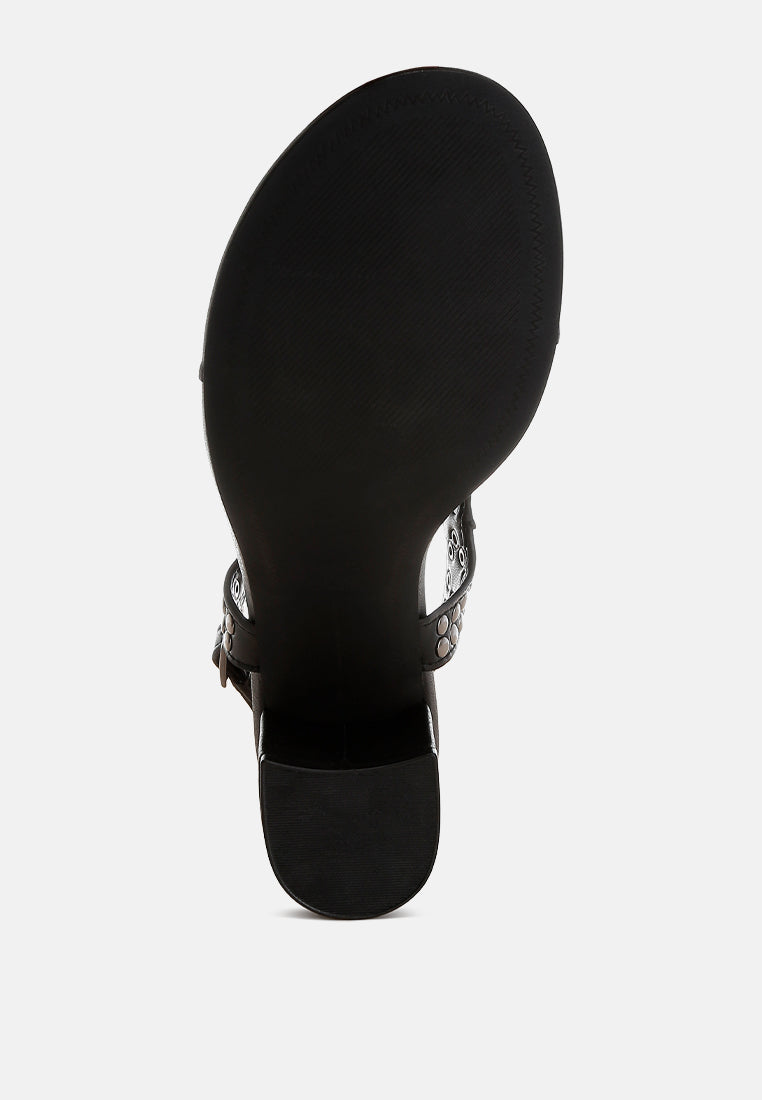 nerina studded genuine leather sandals#color_black