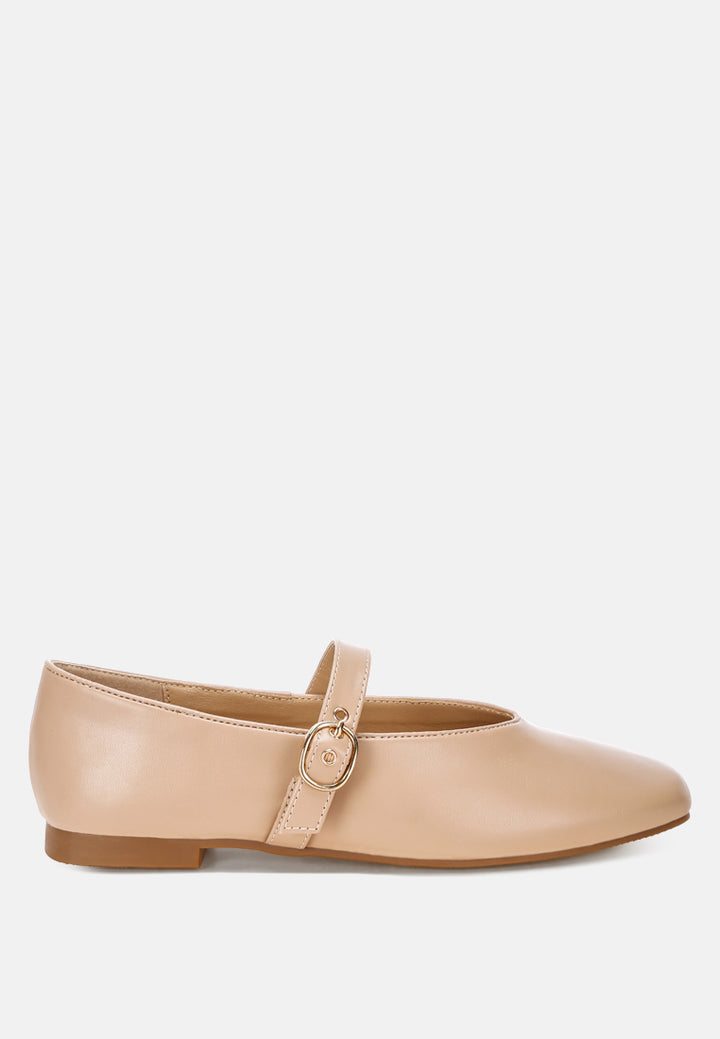 ninily mary jane flat ballerinas#color_beige