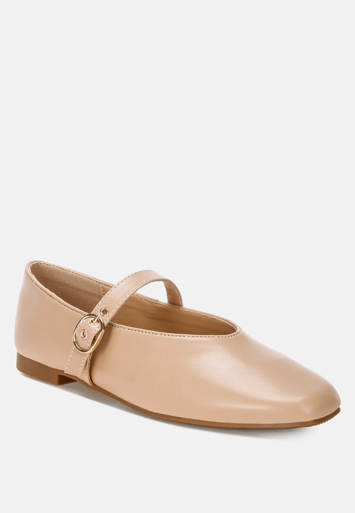 ninily mary jane flat ballerinas#color_beige