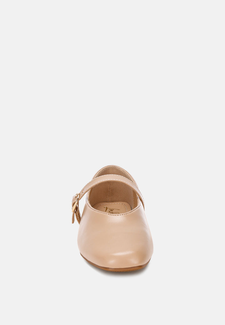 ninily mary jane flat ballerinas#color_beige