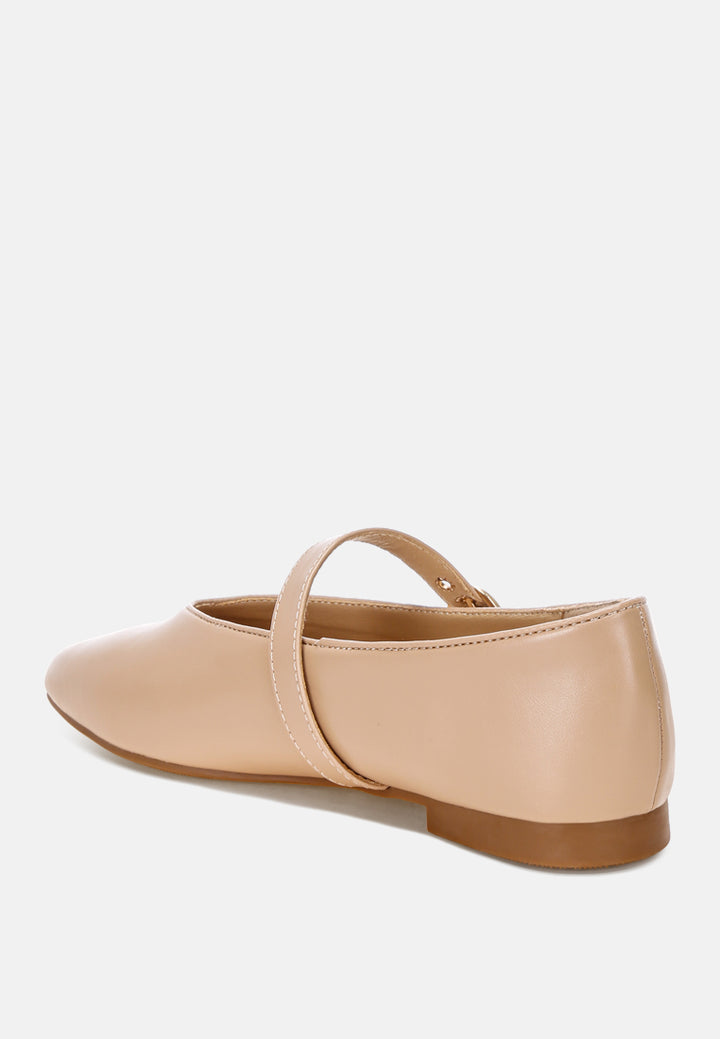 ninily mary jane flat ballerinas#color_beige