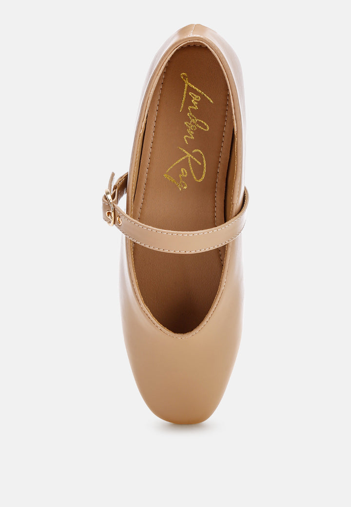ninily mary jane flat ballerinas#color_beige