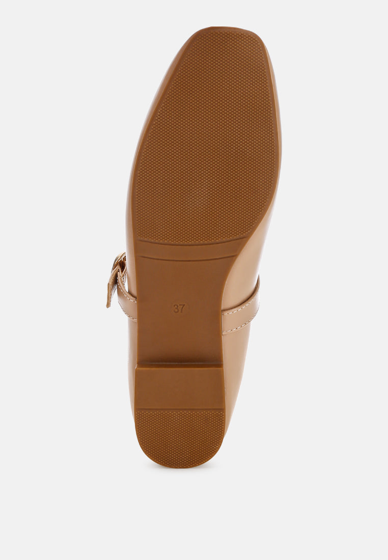 ninily mary jane flat ballerinas#color_beige