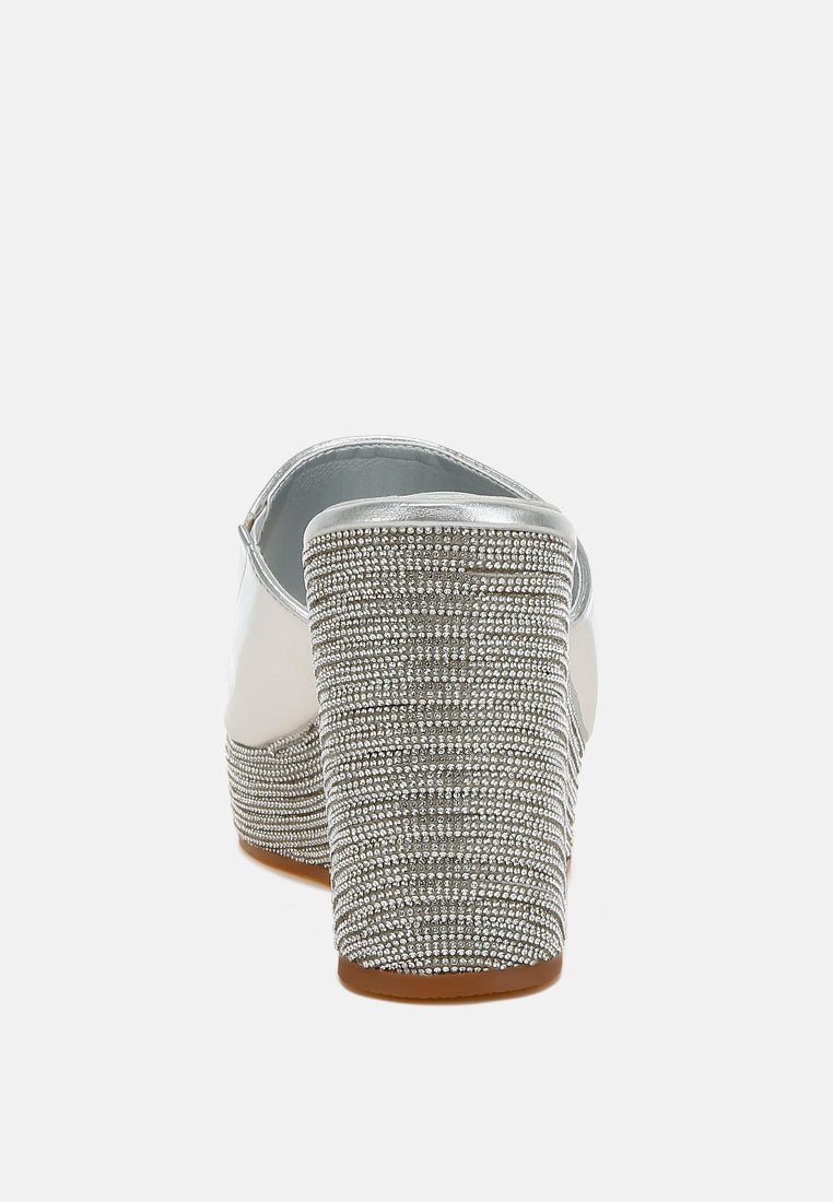 wedge heel peep toe sandals by ruw#color_silver