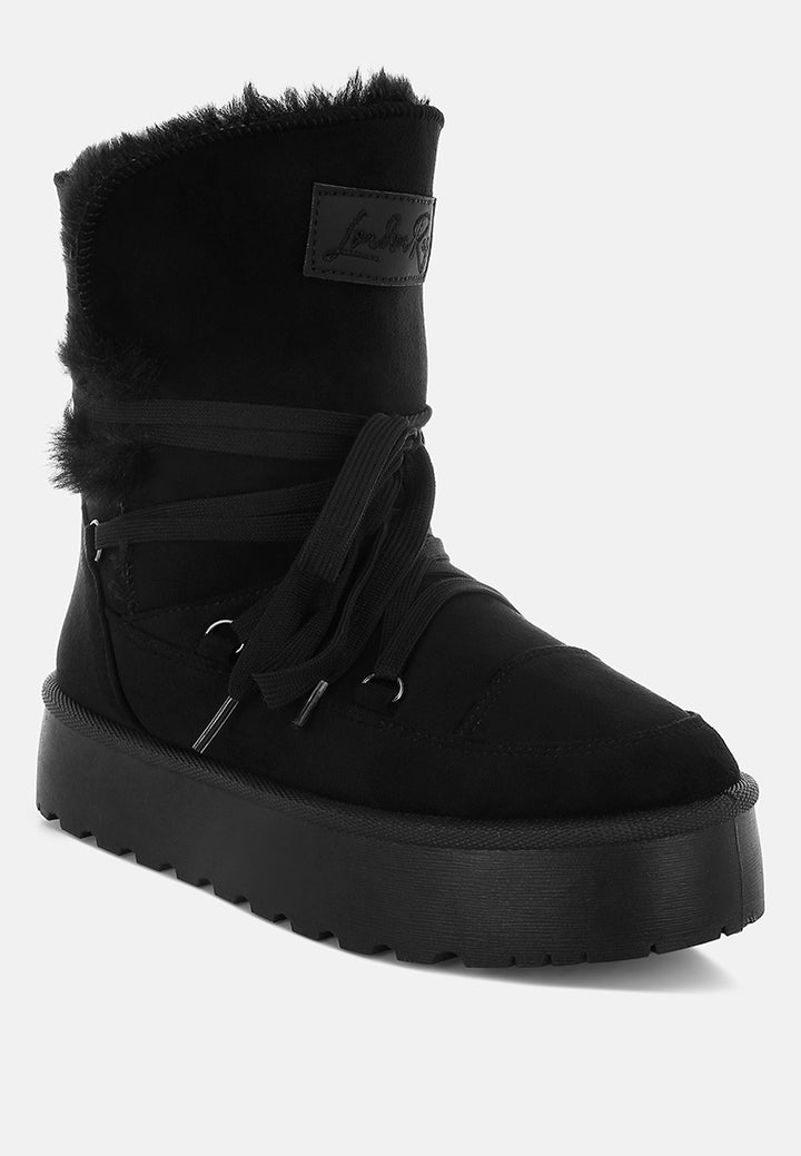 noaya chunky faux fur snow boots#color_black