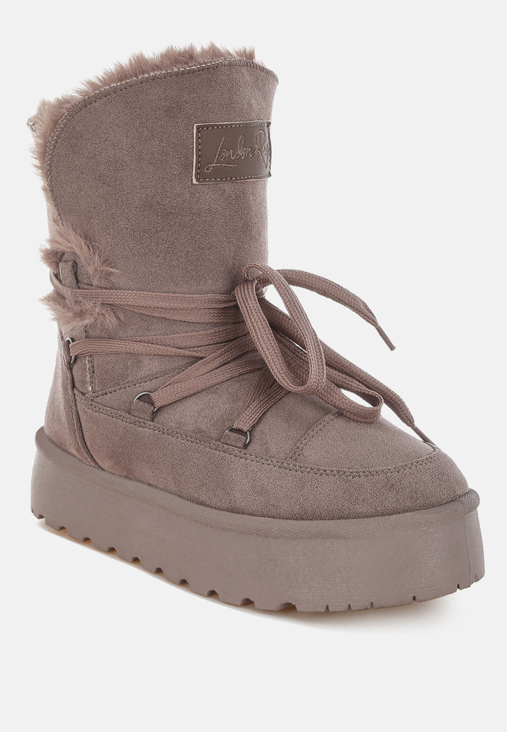 noaya chunky faux fur snow boots#color_taupe
