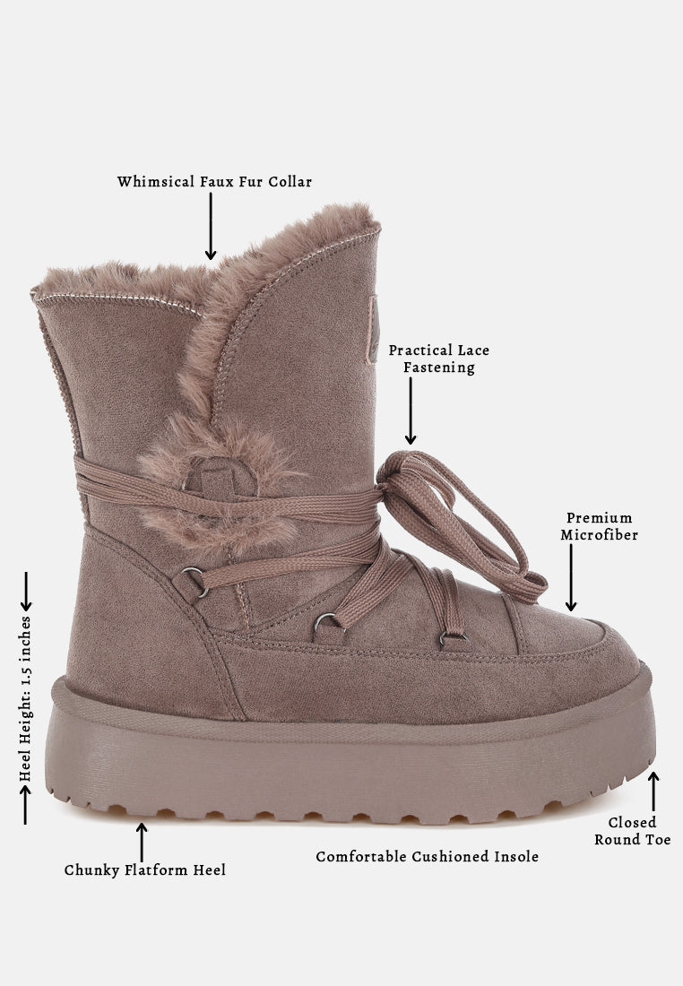 noaya chunky faux fur snow boots#color_taupe