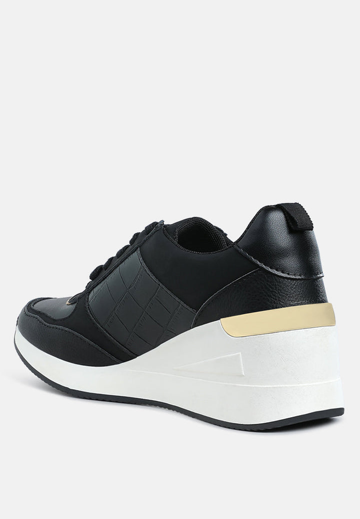 chunky wedge heel sneaker by mode#color_black