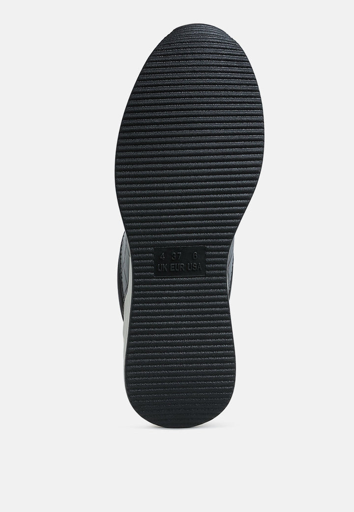 chunky wedge heel sneaker by mode#color_black